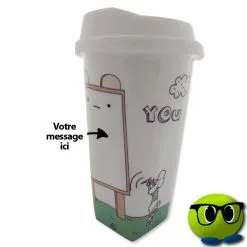 Mug En Céramique Avec Espace Message - Mrbulle -Magasin De Décoration 4803 photo