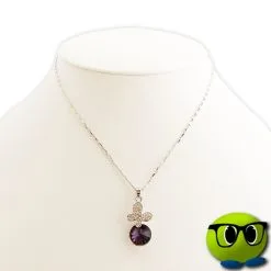 Pendentif Buterfly Sertie D'une Pierre Précieuse Violette - Mrbulle -Magasin De Décoration 4962 photo