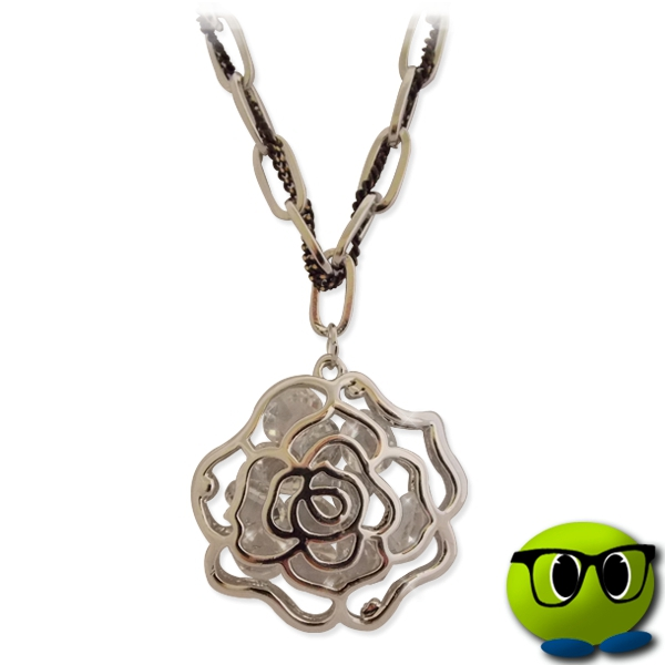 Beau Sautoir Orné D'une Jolie Fleur - Mrbulle 4 Beau Sautoir Orné D'une Jolie Fleur - Mrbulle – Image 2