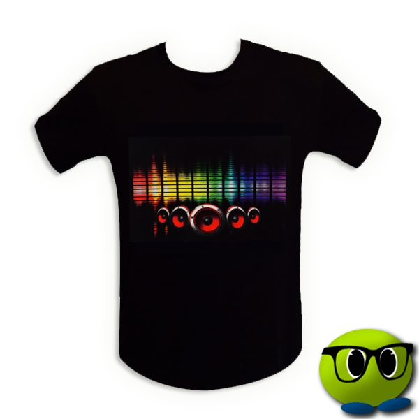 T-shirt Interactif Enceintes LED - Mrbulle 3 T-shirt Interactif Enceintes LED - Mrbulle
