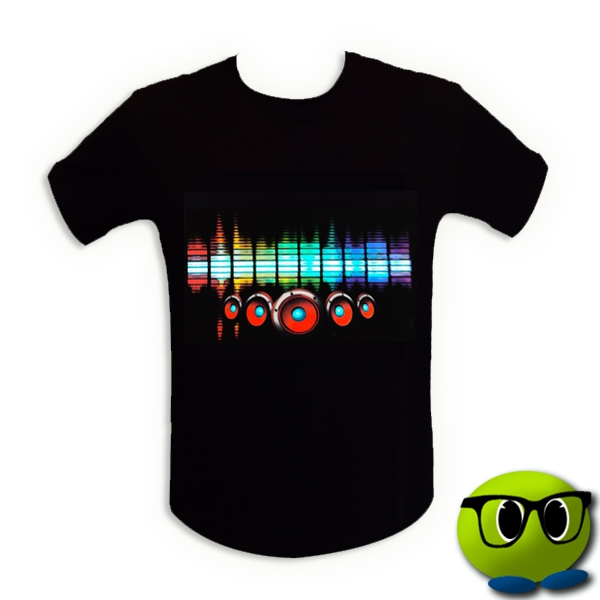 T-shirt Interactif Enceintes LED - Mrbulle 4 T-shirt Interactif Enceintes LED - Mrbulle – Image 2