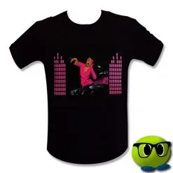 T-shirt DJ Lumineux Rose Pour Fille - Mrbulle