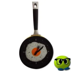 Horloge Murale Insolite Ayant La Forme D'un Oeuf Sur Le Plat - Mrbulle -Magasin De Décoration 5613 photo