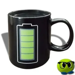 Drôle De Tasse Thermique à L'aspect D'une Batterie Chargée - Mrbulle