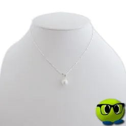 Collier Raffiné à Pendentif Perle Nacrée Blanche - Mrbulle -Magasin De Décoration 5680 photo