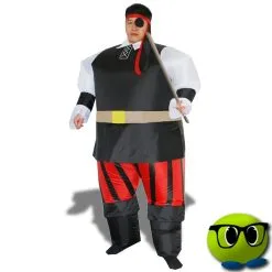 Costume Divertissant De Pirate Rouge Gonflable - Mrbulle