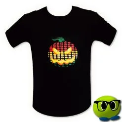 T-shirt Citrouille LED à Empreinte Unique - Mrbulle