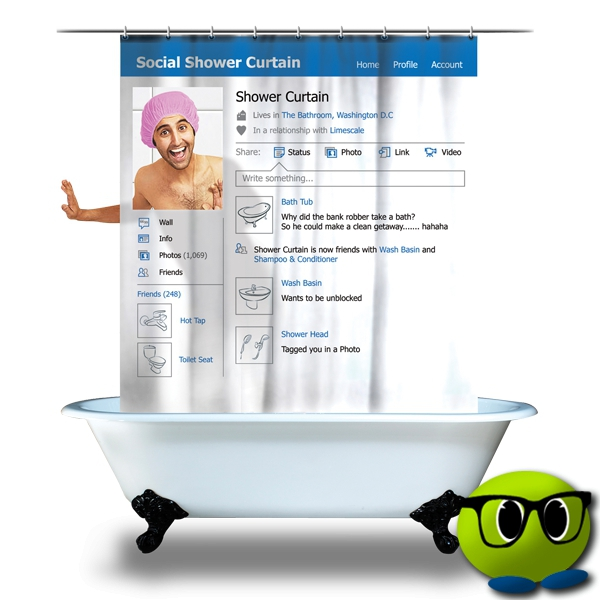 Rideau De Douche Inédit Ayant L'aspect D'un Profil Facebook - Mrbulle 3 Rideau De Douche Inédit Ayant L'aspect D'un Profil Facebook - Mrbulle