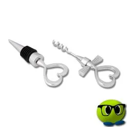 Lot De Tire-bouchon Et Bouchon En Forme De Cœur - Mrbulle -Magasin De Décoration 6194 photo