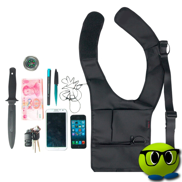 Sacoche En Forme De Gilet Multi-poche - Mrbulle 5 Sacoche En Forme De Gilet Multi-poche - Mrbulle – Image 4