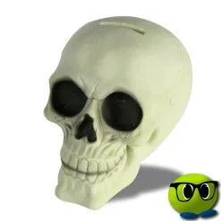 Crâne Tirelire Brillante - Mrbulle