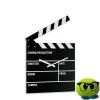 Montre Murale En Forme De Clap Cinéma - Mrbulle -Magasin De Décoration 6527 photo