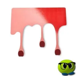 Porte-manteau En Forme De Peinture En Train De Couler - Mrbulle -Magasin De Décoration 6549 photo