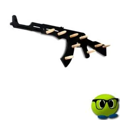 Porte-manteau En Forme D'arme AK47 - Mrbulle -Magasin De Décoration 6572 photo