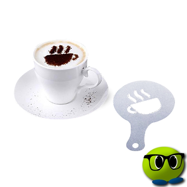 Pochoirs En 16 Exemplaires Forme Tasse De Café Fumant - Mrbulle 3 Pochoirs En 16 Exemplaires Forme Tasse De Café Fumant - Mrbulle