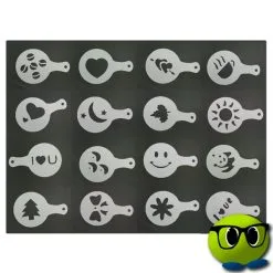 Pochoirs En 16 Exemplaires Forme Tasse De Café Fumant - Mrbulle 6 Pochoirs En 16 Exemplaires Forme Tasse De Café Fumant - Mrbulle -Magasin De Décoration 6657 photo