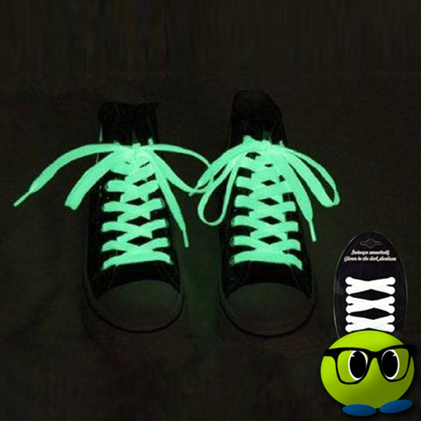 Paire De Lacets Blancs Fluorescents Dans Le Noir - Mrbulle 3 Paire De Lacets Blancs Fluorescents Dans Le Noir - Mrbulle