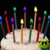 Lot De 12 Bougies à Flammes Multicolores - Mrbulle -Magasin De Décoration 6862 photo