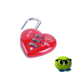 Cadenas Cœur Combinaison 3 Chiffres - Mrbulle
