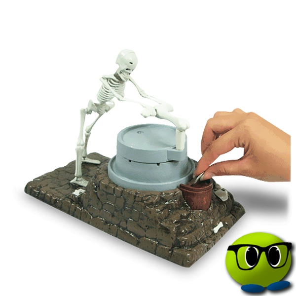 Tirelire Squelette Plastique Broyeur De Pièces - Mrbulle 3 Tirelire Squelette Plastique Broyeur De Pièces - Mrbulle