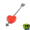 Infuseur De Thé En Forme De Coeur Traversé D'une Flèche - Mrbulle -Magasin De Décoration 7049 photo