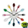 Horloge Fourchettes Et Cuillères - Mrbulle -Magasin De Décoration 7061 photo