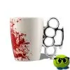 Mug Ensanglanté Poing Américain En Céramique - Mrbulle -Magasin De Décoration 7070 photo