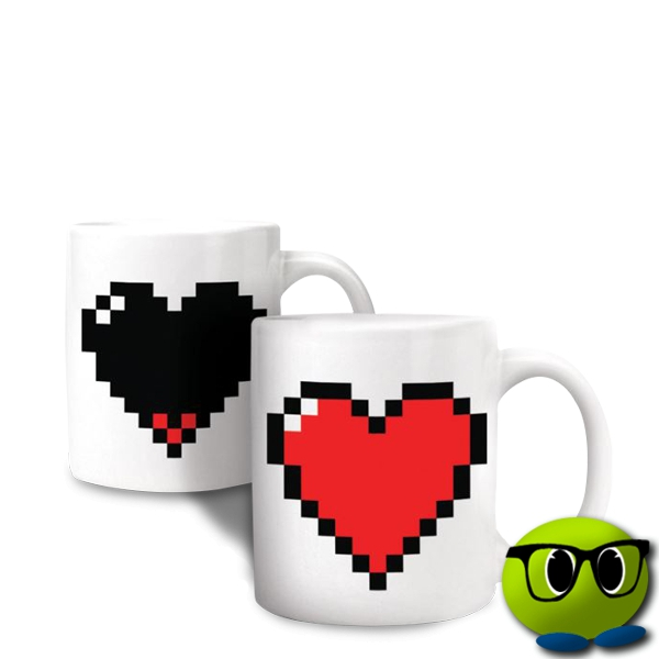 Tasse Thermo-réactive à Motif Coeur Pixel - Mrbulle 3 Tasse Thermo-réactive à Motif Coeur Pixel - Mrbulle