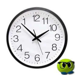 Horloge Murale Aux Chiffres Inversés - Mrbulle