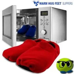 1 Paire De Chaussons Chauffants à La Micro-onde - Mrbulle