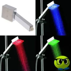 Pomme De Douche Carrée à LED - Mrbulle -Magasin De Décoration 7682 photo