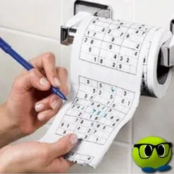 Drôle De Papier Toilette Sudoku - Mrbulle -Magasin De Décoration 7896 photo