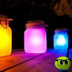 Jar Solaire Attrayant, Lumières Multicolores - Mrbulle -Magasin De Décoration 7899 photo