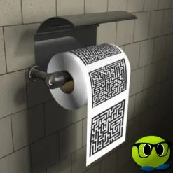 Papier Toilettes Avec Motifs De Labyrinthe - Mrbulle -Magasin De Décoration 7905 photo