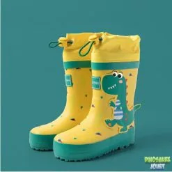 Dinosaure Jouet Dinosaure Vert Bottes Jaunes