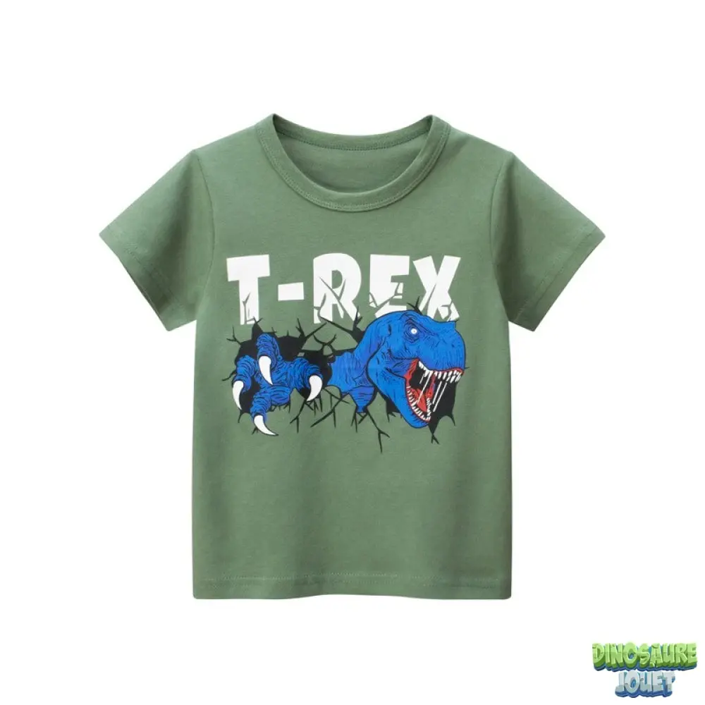 Dinosaure Jouet Tee Shirt Kaki Dinosaure 3 Dinosaure Jouet Tee Shirt Kaki Dinosaure